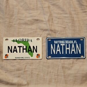 Florida Nathan Mini License Plates Set